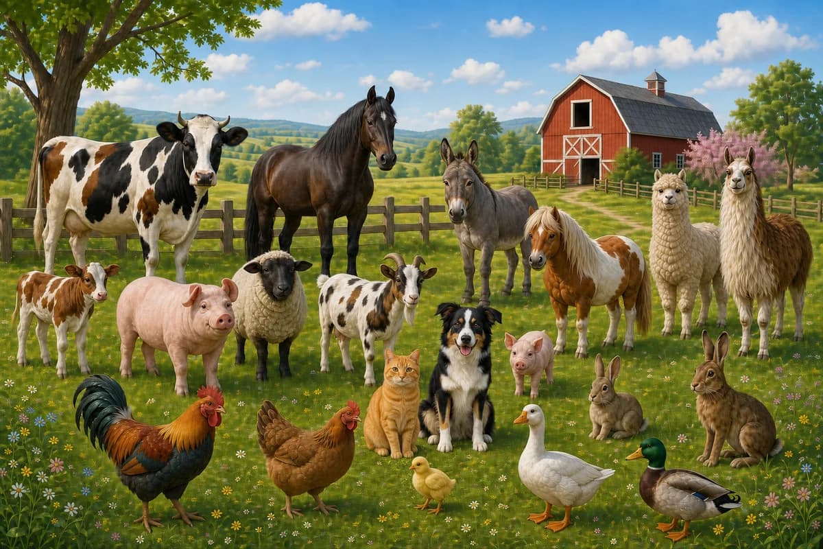 Cover: Bauernhoftiere-Ausmalblock